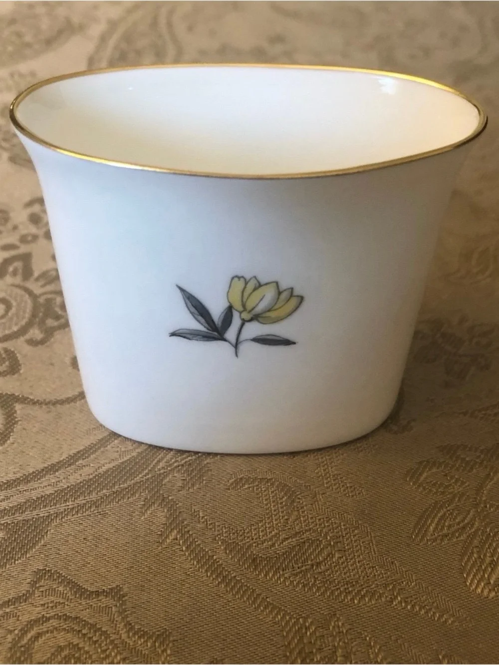 Vintage Royal Worcester Fine Bone China Toothpick Holder & Trinket Dish